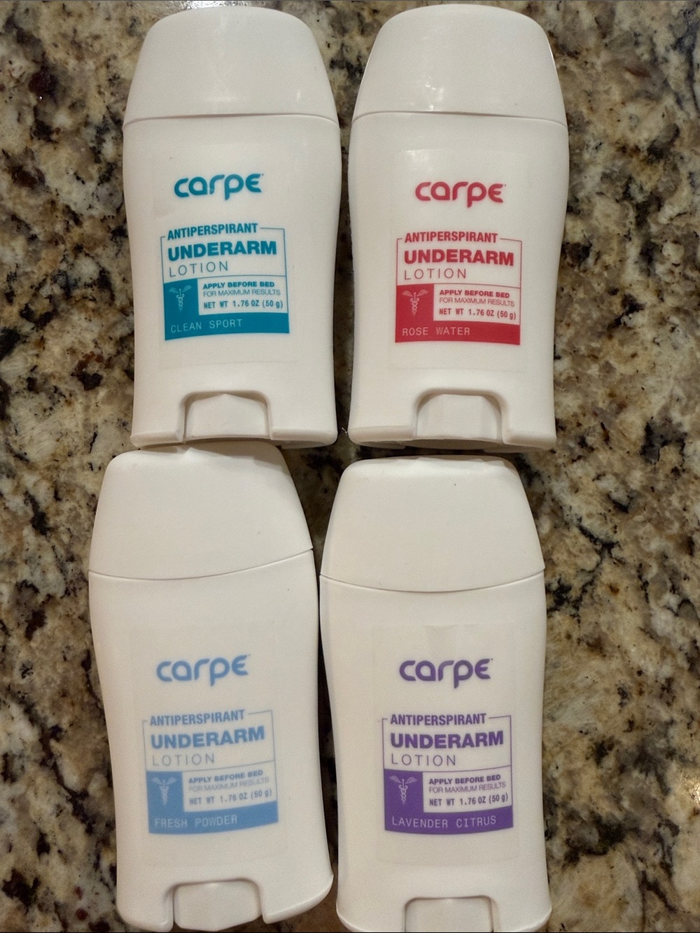 Carpe Antiperspirant Underarm Lotion - Assorted Scents (White Bottle)
